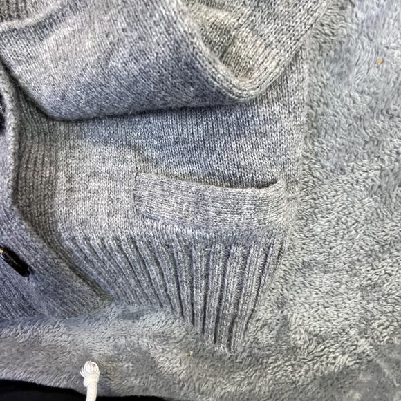 J Crew Sweater Womens Extra Small Gray Alpaca Merino Wool Shawl Collar Cardigan - Picture 4 of 7